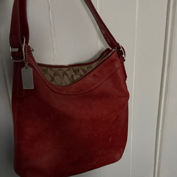 Coach Cherry Red Shoulder Bag - Picture 1 of 11